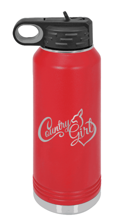 Country Girl - 32oz Mug Laser Engraved- Red