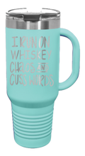 Load image into Gallery viewer, Whiskey Chaos and Cuss Words 40oz Handle Mug Laser Engraved
