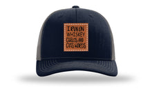Load image into Gallery viewer, I Run On Whiskey Chaos and Cuss Words Leather Patch Richardson 112 Hat

