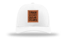 Load image into Gallery viewer, I Run On Whiskey Chaos and Cuss Words Leather Patch Richardson 112 Hat
