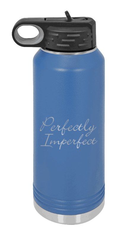 Perfectly Imperfect - 32oz Mug Laser Engraved- Royal Blue
