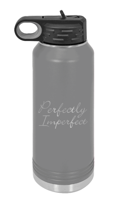 Perfectly Imperfect - 32oz Mug Laser Engraved- Dark Grey
