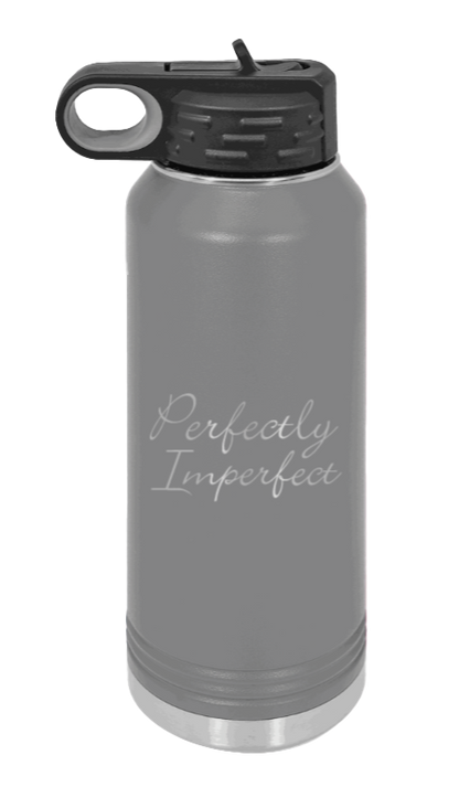Perfectly Imperfect - 32oz Mug Laser Engraved- Dark Grey
