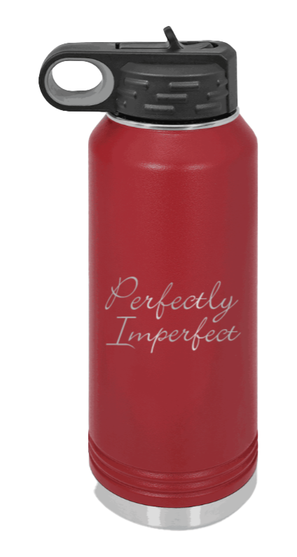 Perfectly Imperfect - 32oz Mug Laser Engraved- Maroon