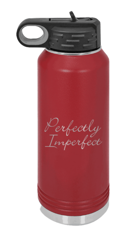 Perfectly Imperfect - 32oz Mug Laser Engraved- Maroon