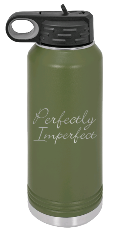 Perfectly Imperfect - 32oz Mug Laser Engraved- Olive