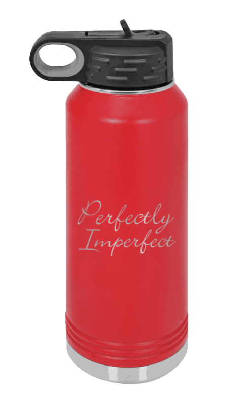 Perfectly Imperfect - 32oz Mug Laser Engraved- Red