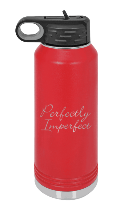 Perfectly Imperfect - 32oz Mug Laser Engraved- Red