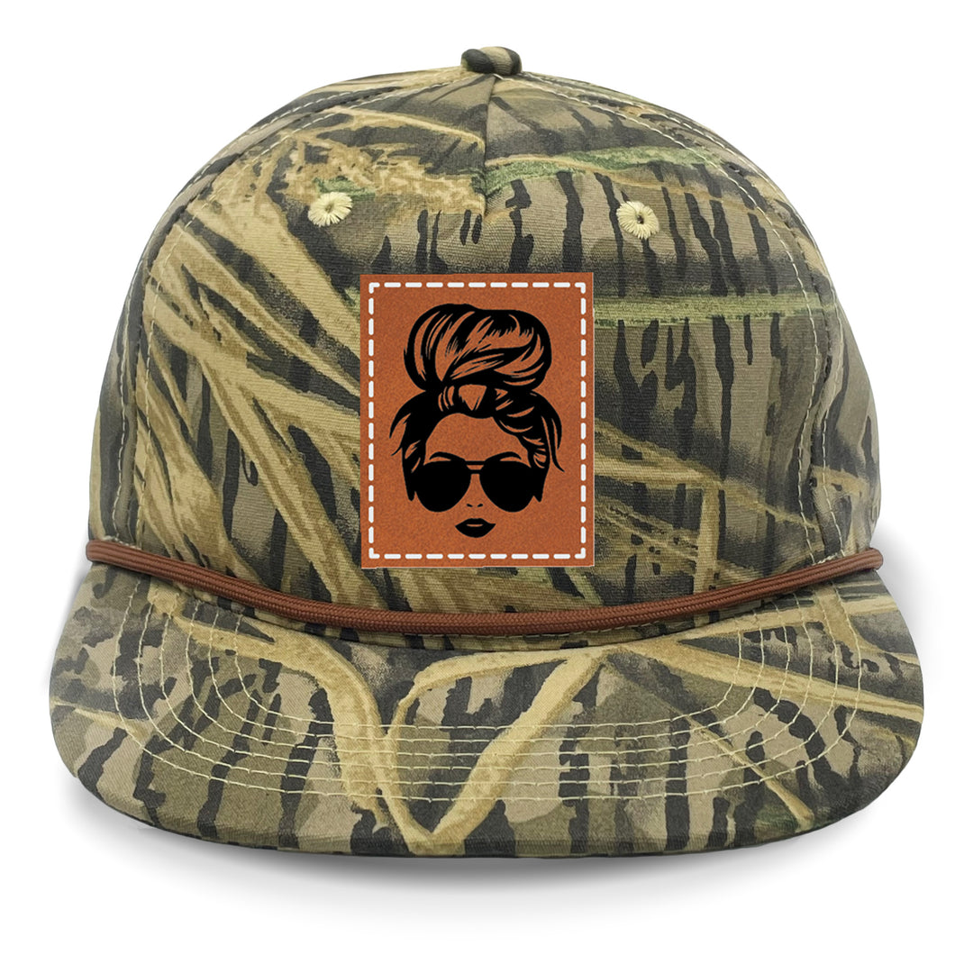 Hair Bun Leather Patch LOST Hat Co.