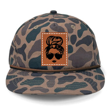 Load image into Gallery viewer, Hair Bun Leather Patch LOST Hat Co.
