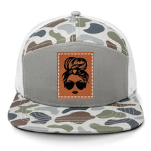 Load image into Gallery viewer, Hair Bun Leather Patch LOST Hat Co.
