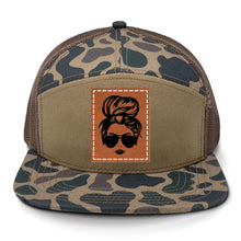 Load image into Gallery viewer, Hair Bun Leather Patch LOST Hat Co.
