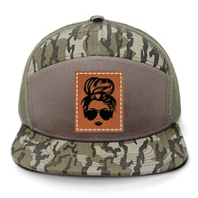 Load image into Gallery viewer, Hair Bun Leather Patch LOST Hat Co.
