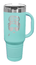 Load image into Gallery viewer, Messy Hair Bun # 40oz Handle Mug Laser Engraved
