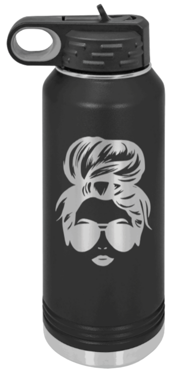 Hairbun - 32oz Mug Laser Engraved- Black