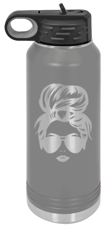 Hairbun - 32oz Mug Laser Engraved- Dark Grey