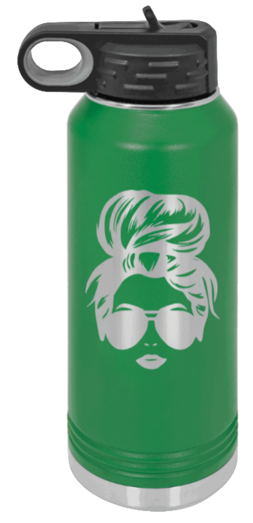 Hairbun - 32oz Mug Laser Engraved- Green