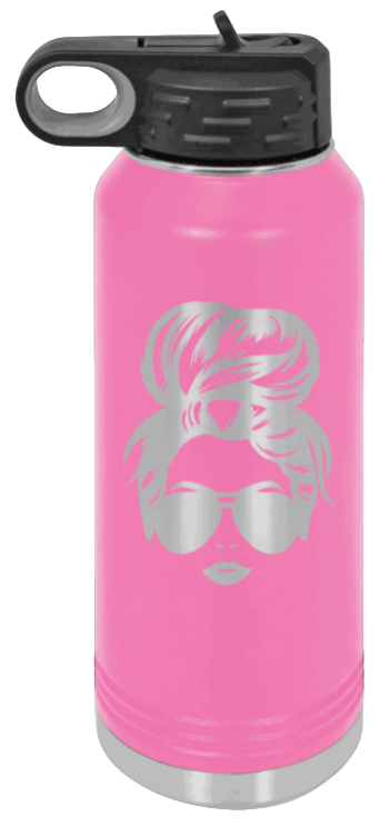 Hairbun - 32oz Mug Laser Engraved- Pink
