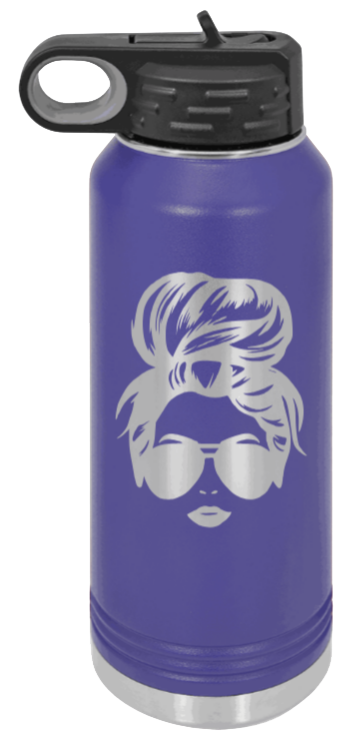 Hairbun - 32oz Mug Laser Engraved- Purple