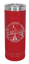 Load image into Gallery viewer, On A Dark Desert Highway Laser Engraved Skinny Tumbler (Etched)
