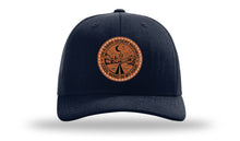 Load image into Gallery viewer, On A Dark Desert Highway Leather Patch Richardson 112 Hat
