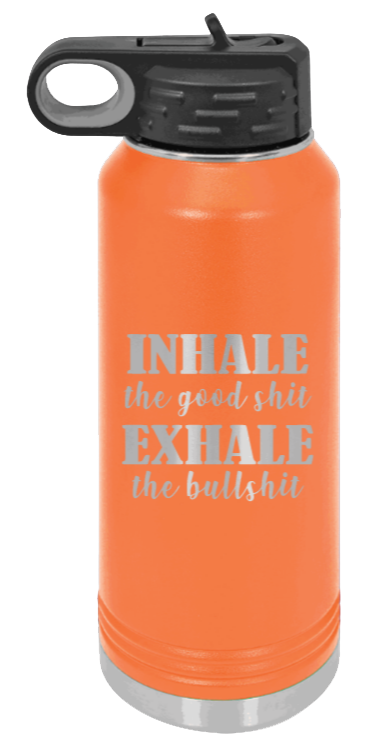 Inhale Exhale - 32oz Mug Laser Engraved- Orange
