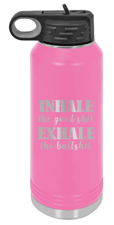Inhale Exhale - 32oz Mug Laser Engraved- Pink
