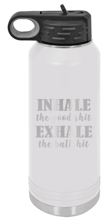 Inhale Exhale - 32oz Mug Laser Engraved- White