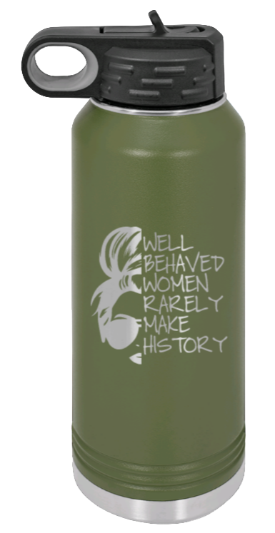 Well Behaved Women - 32oz Mug Laser Engraved- Olive