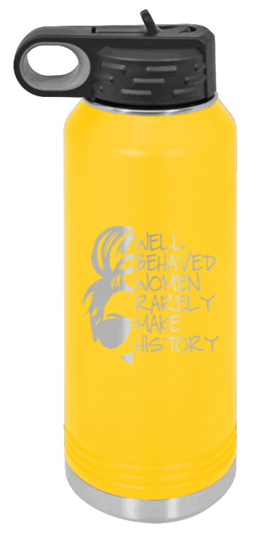 Well Behaved Women - 32oz Mug Laser Engraved- Yellow