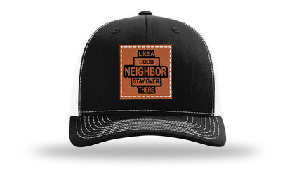 Like A Good Neighbor Leather Patch Richardson 112 Hat