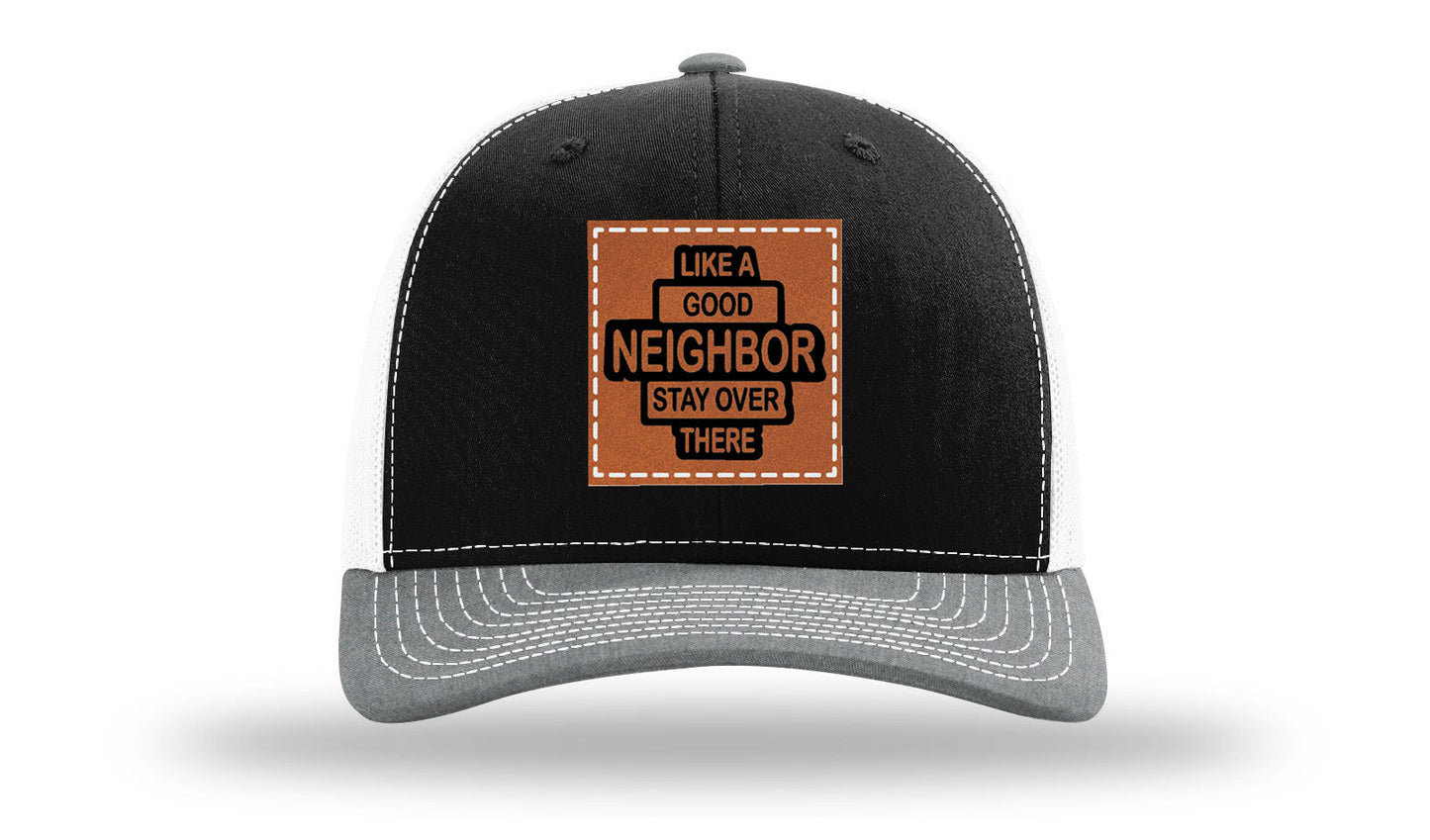 Like A Good Neighbor Leather Patch Richardson 112 Hat