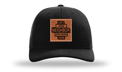 Like A Good Neighbor Leather Patch Richardson 112 Hat