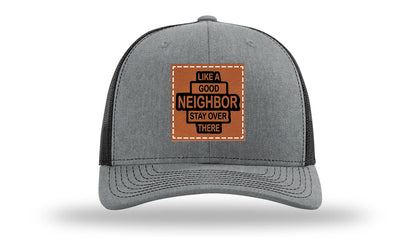 Like A Good Neighbor Leather Patch Richardson 112 Hat