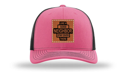 Like A Good Neighbor Leather Patch Richardson 112 Hat