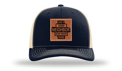 Like A Good Neighbor Leather Patch Richardson 112 Hat