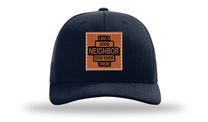 Like A Good Neighbor Leather Patch Richardson 112 Hat