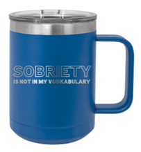 Load image into Gallery viewer, Sobriety Laser Engraved Mug (Etched)
