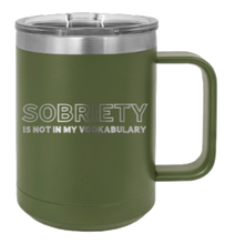 Load image into Gallery viewer, Sobriety Laser Engraved Mug (Etched)
