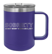 Load image into Gallery viewer, Sobriety Laser Engraved Mug (Etched)
