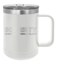 Load image into Gallery viewer, Sobriety Laser Engraved Mug (Etched)
