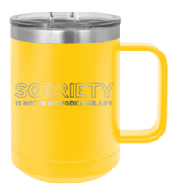 Load image into Gallery viewer, Sobriety Laser Engraved Mug (Etched)
