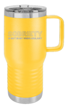 Load image into Gallery viewer, Sobriety Laser Engraved Mug (Etched)
