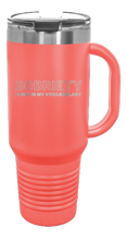 Load image into Gallery viewer, Sobriety 40oz Handle Mug Laser Engraved
