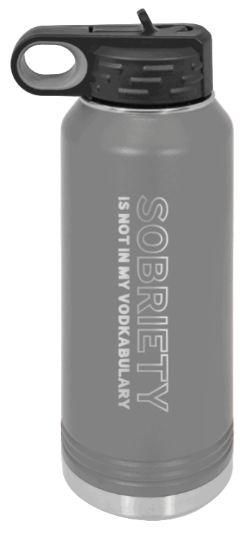 Sobriety - 32oz Mug Laser Engraved- Dark Grey