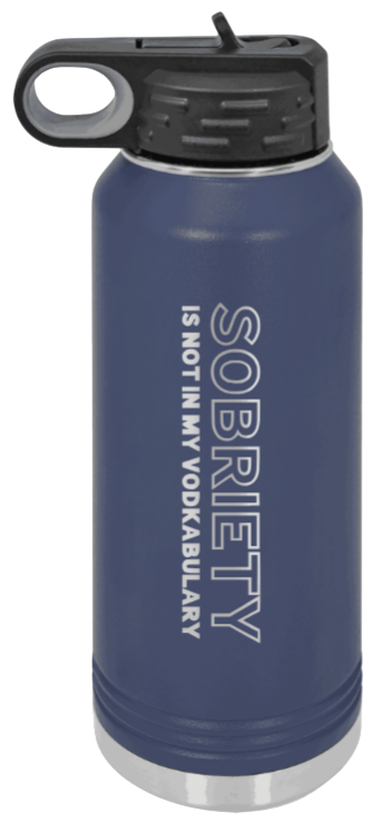 Sobriety - 32oz Mug Laser Engraved- Navy
