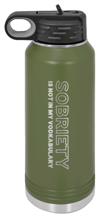 Sobriety - 32oz Mug Laser Engraved- Olive