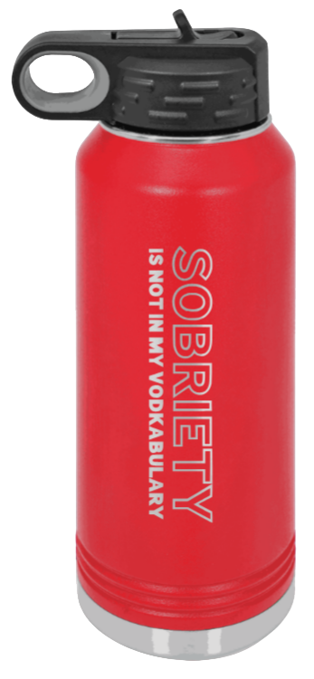 Sobriety - 32oz Mug Laser Engraved- Red
