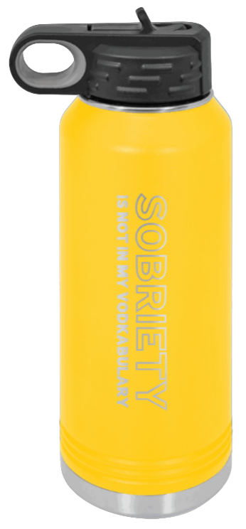 Sobriety - 32oz Mug Laser Engraved- Yellow