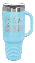 Load image into Gallery viewer, Put You In a Trunk 40oz Handle Mug Laser Engraved
